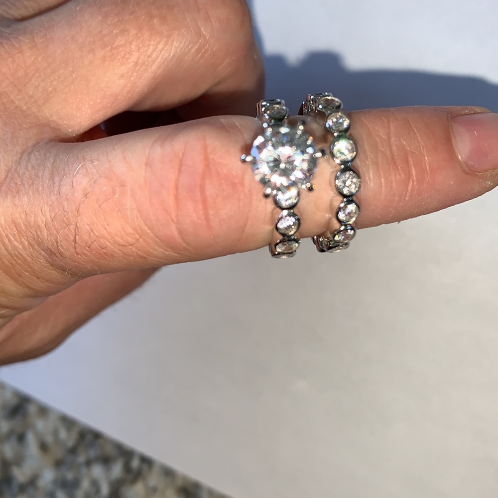 Ring set - Sterling Silver - Size 5 - Picture 1 of 6